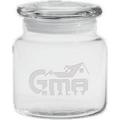 16 Oz. Apothecary Jar w/ Flat Lid - Etched